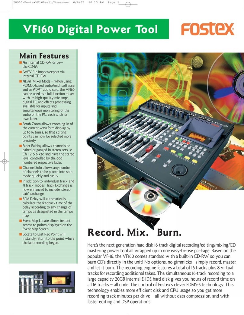 Fostex VF-160 Specifications