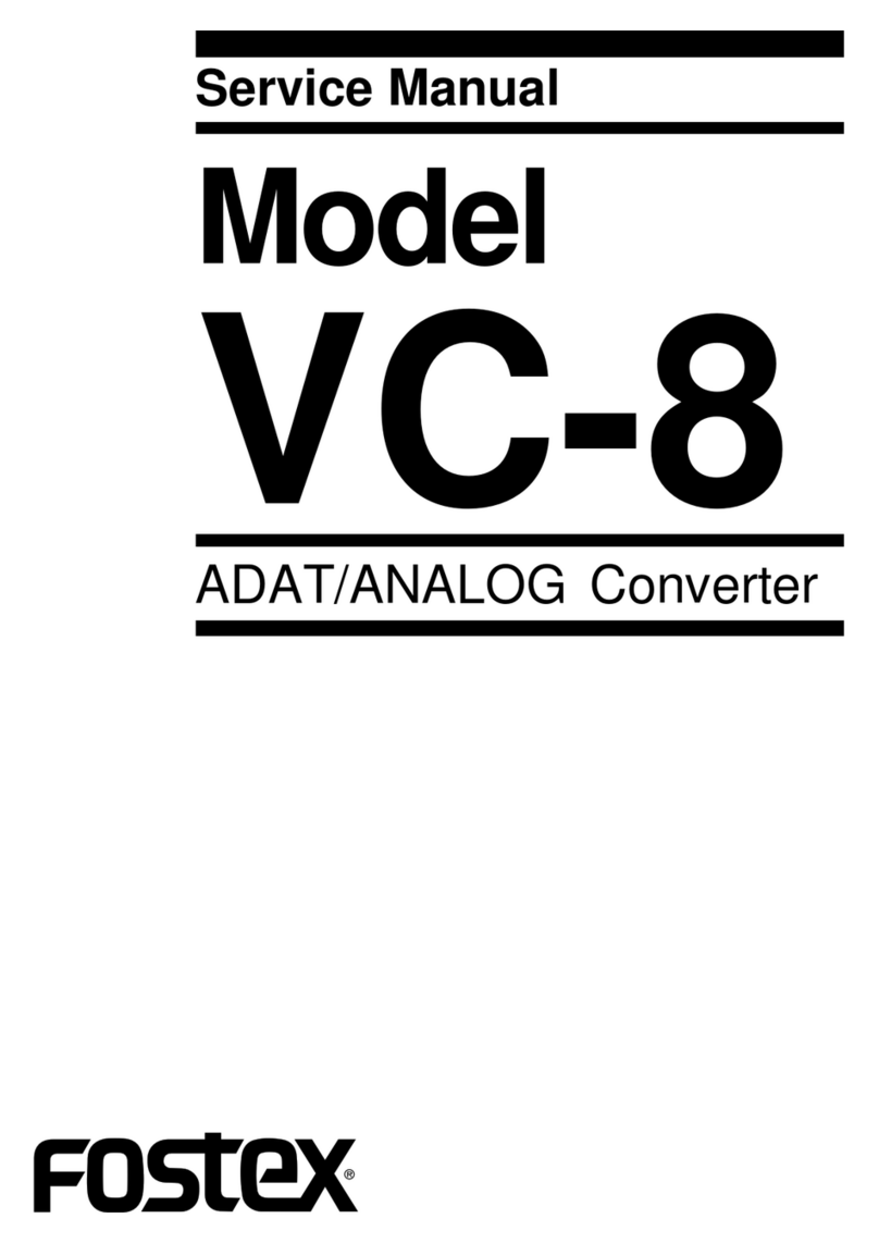 Fostex VC-8 User manual
