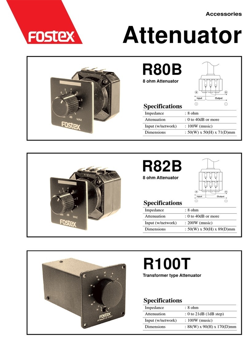 Fostex R100T Specifications