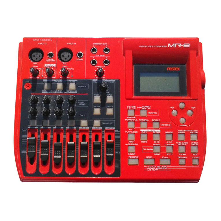 Fostex MR-8 MKII User manual
