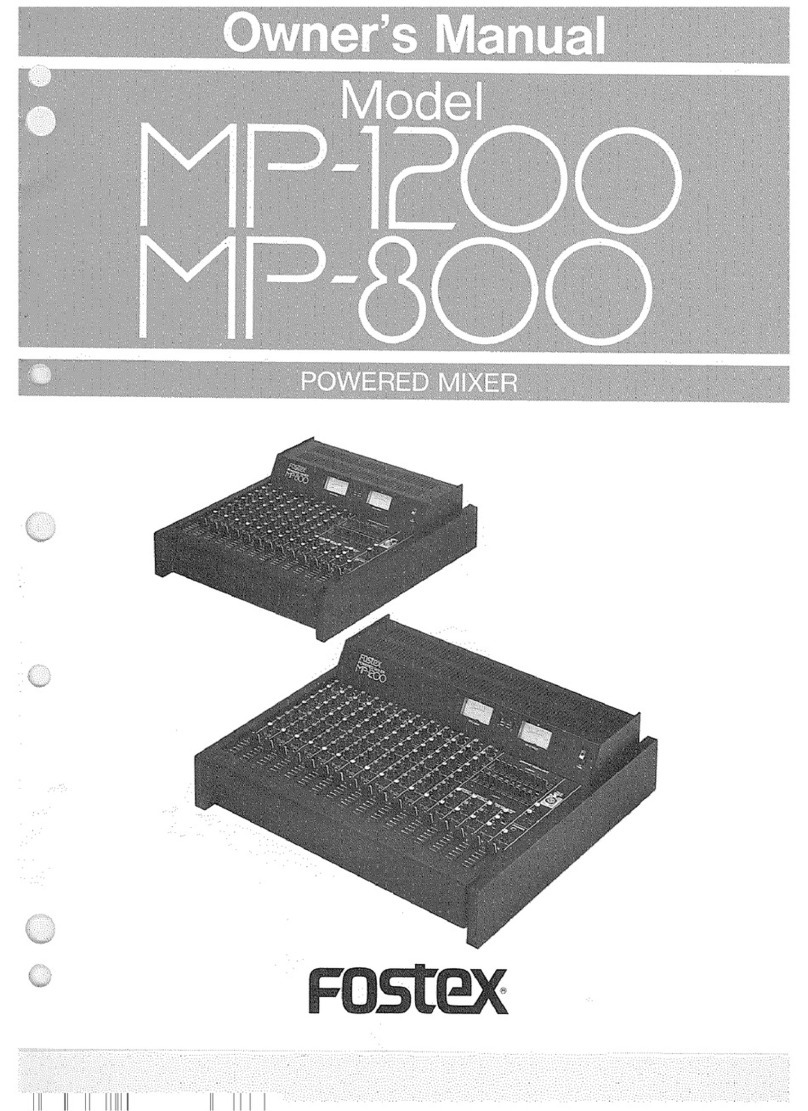 Fostex MP-1200 owner's manual