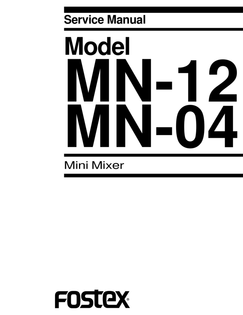 Fostex MN-12 Service manual