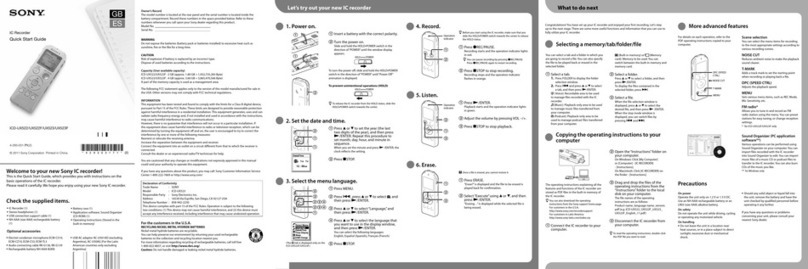 Sony ICD-UX523 User manual Sony ICD-UX523 User manual