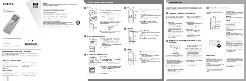 Sony ICD-UX523 User manual