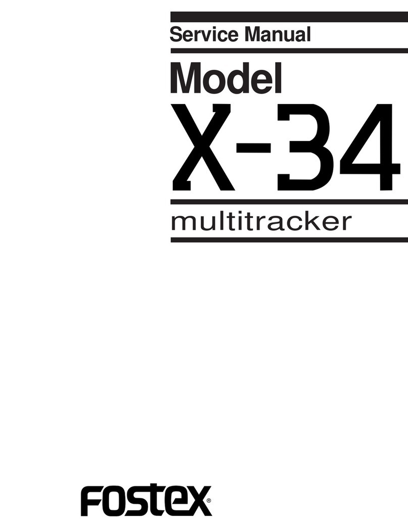 Fostex X-34 User manual