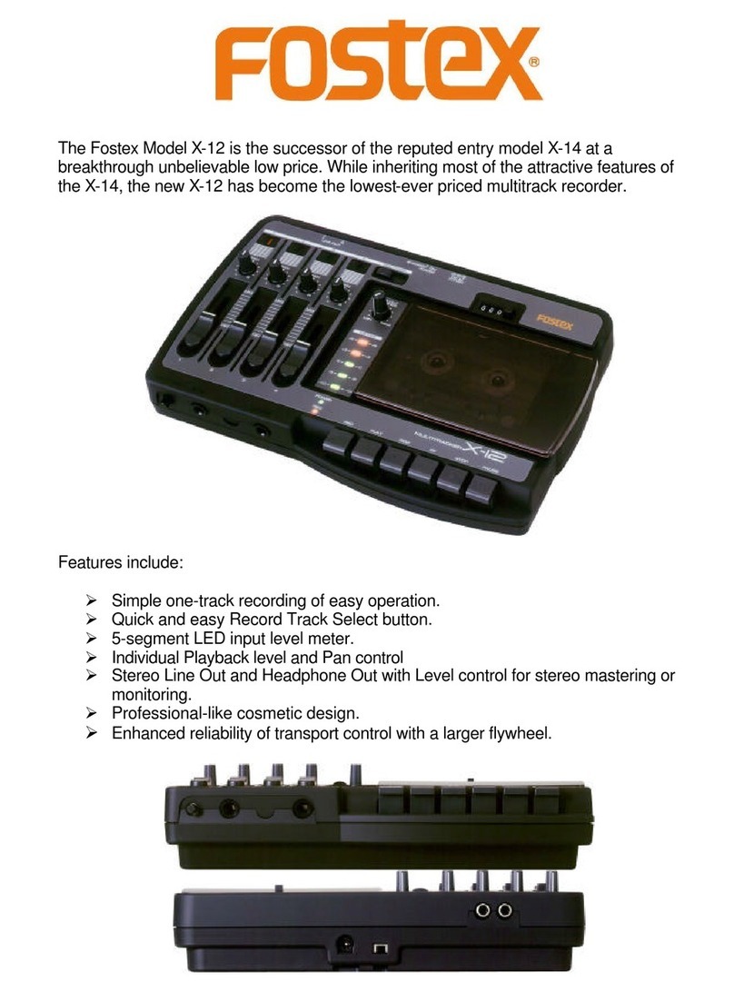 Fostex X-12 Features