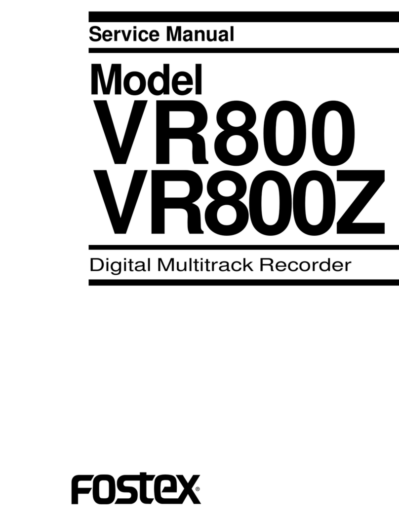 Fostex VR800Z User manual Fostex VR800Z User manual