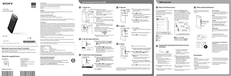 Sony ICD-TX50 User manual