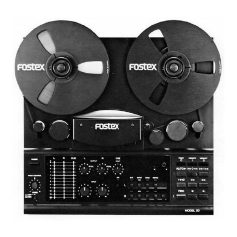 Fostex M20 User manual Fostex M20 User manual