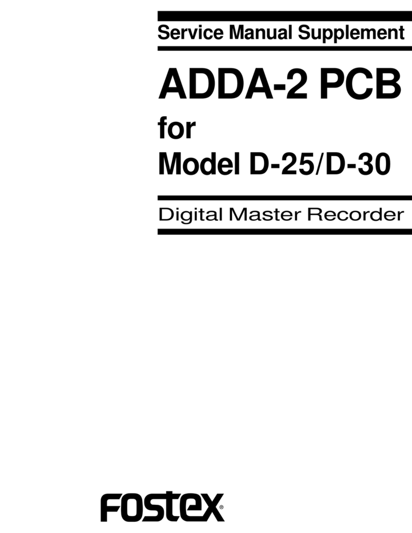 Fostex ADDA-2 PCB Service manual supplement