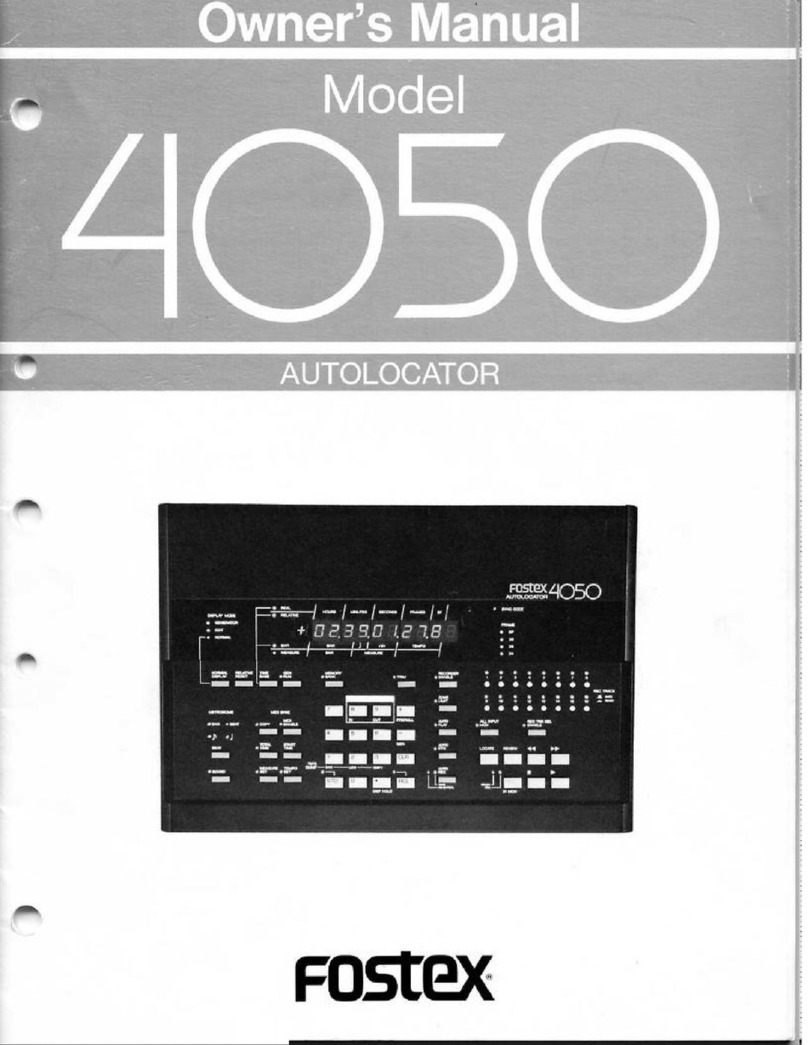 Fostex 4050 owner's manual
