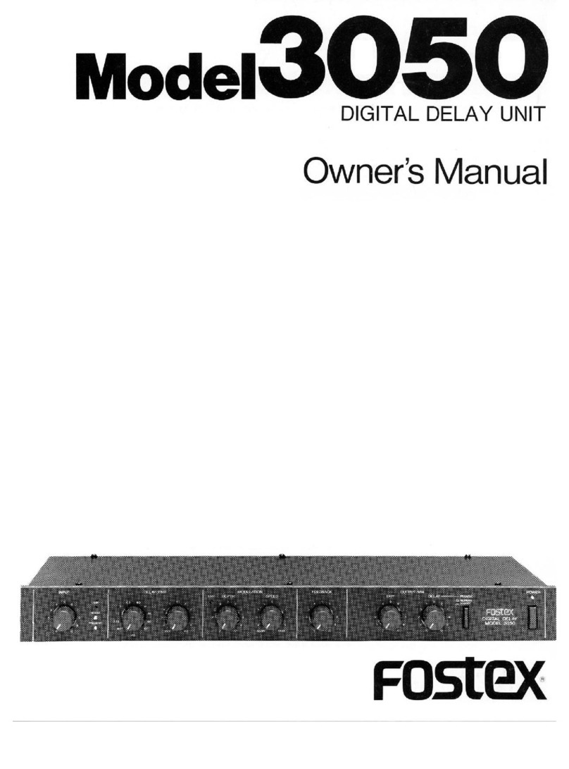 Fostex 3050 User manual