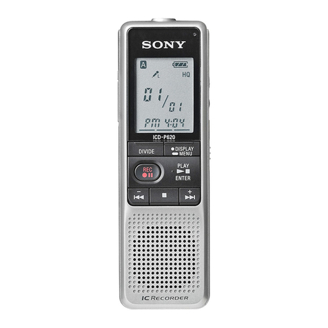 Sony ICD-P620 User manual