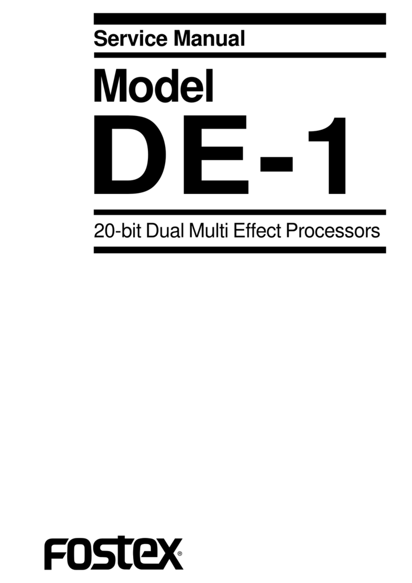 Fostex DE-1 User manual