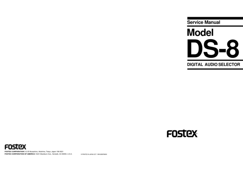 Fostex DS-8 Service manual