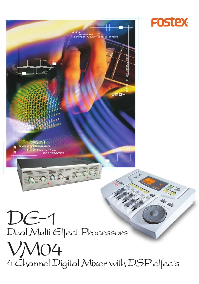 Fostex DE-1 User manual