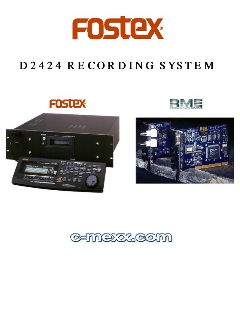 Fostex D2424LV MKII User manual Fostex D2424LV MKII User manual
