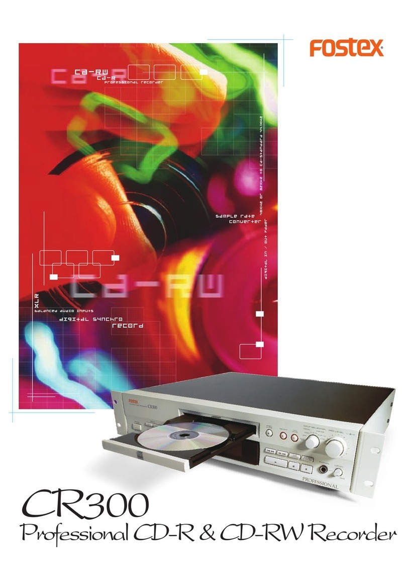 Fostex CR300 User manual