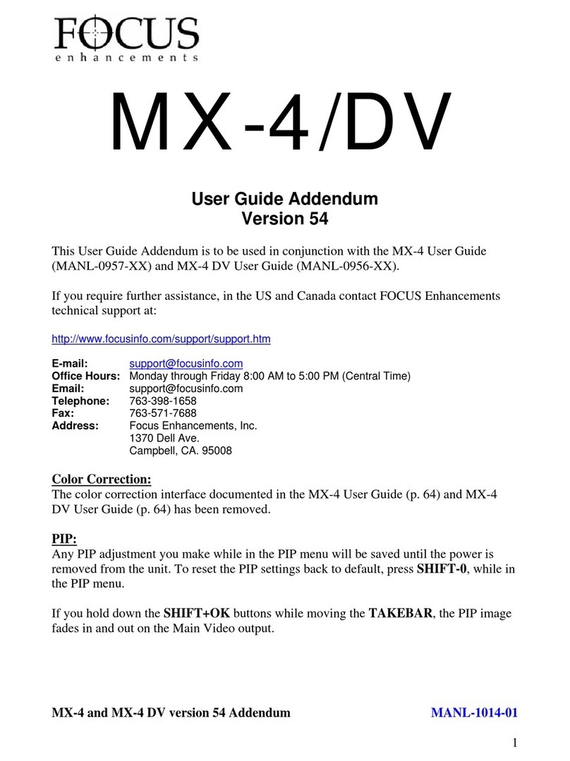 foc.us MX-4 DV User guide addendum