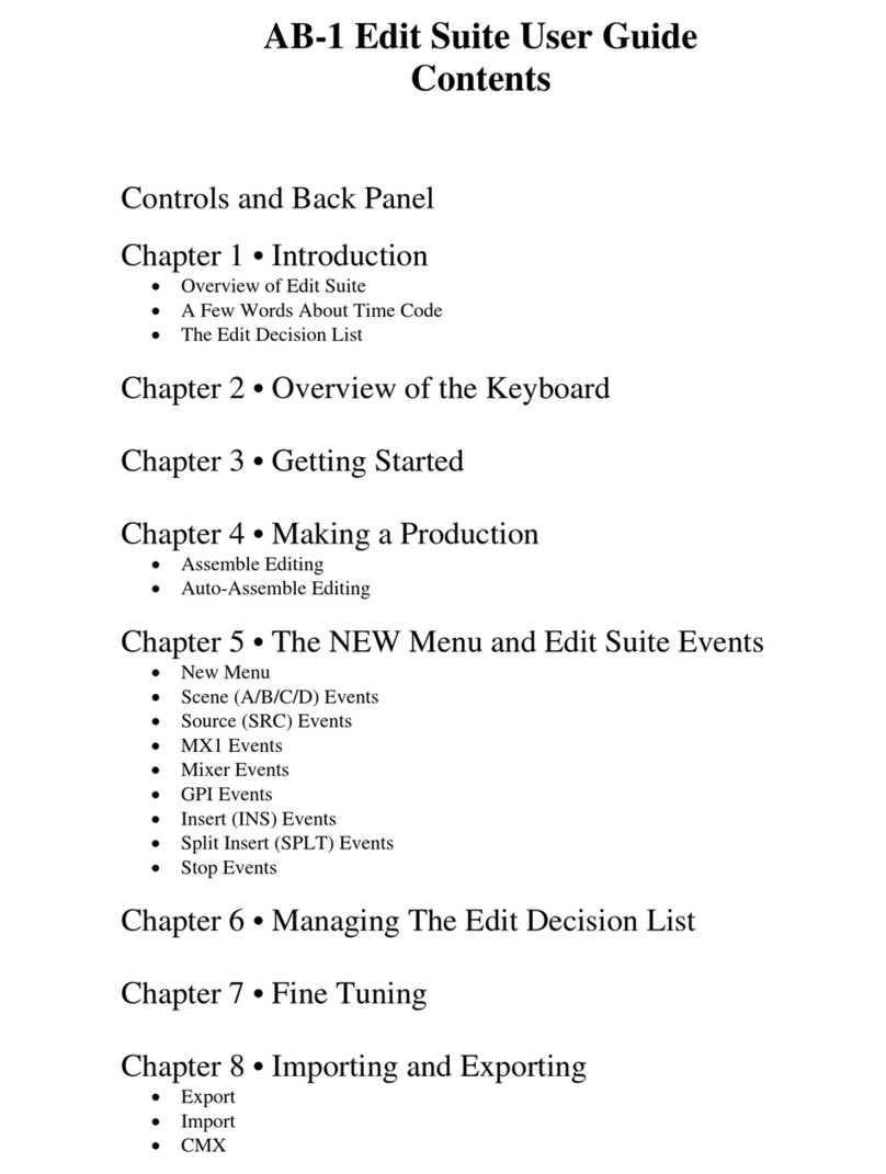 Videonics AB-1 Edit Suite user guide Videonics AB-1 Edit Suite user guide