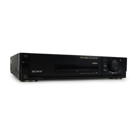 Sony SLV-750HF - Hi Fi Stereo Vhs Vcr User manual