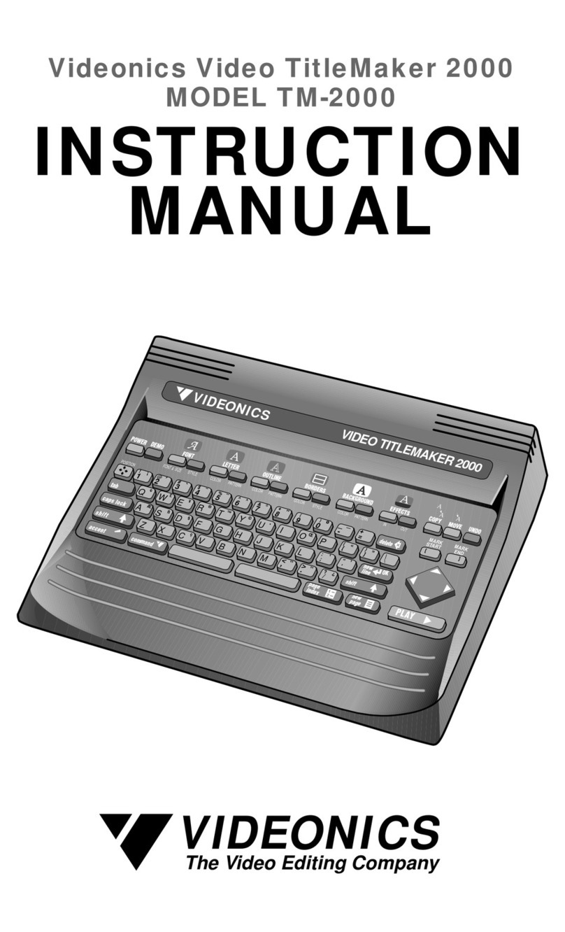 Videonics TM-2000 instruction manual