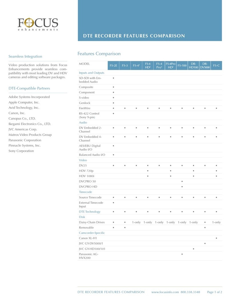 foc.us FireStore DR-DV5000 Product support bulletin
