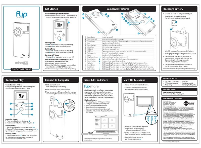 Flip MinoHD 1st Generation 4GB User manual