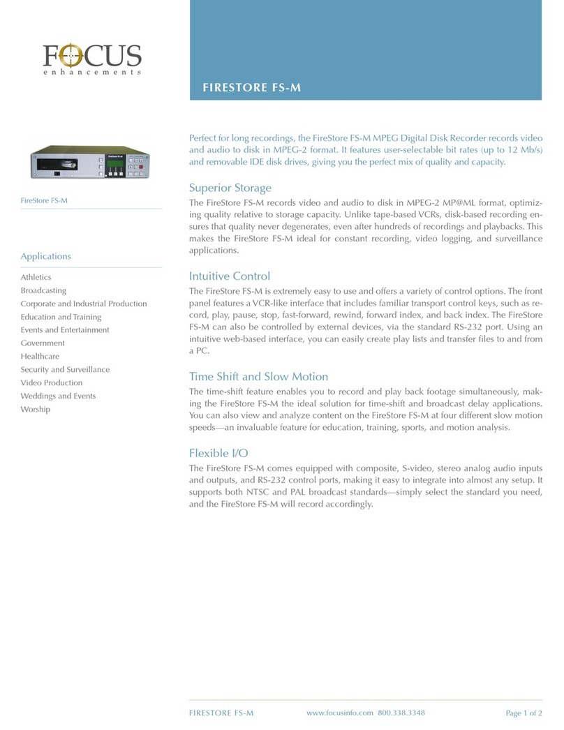 foc.us Firestore FS-M User manual
