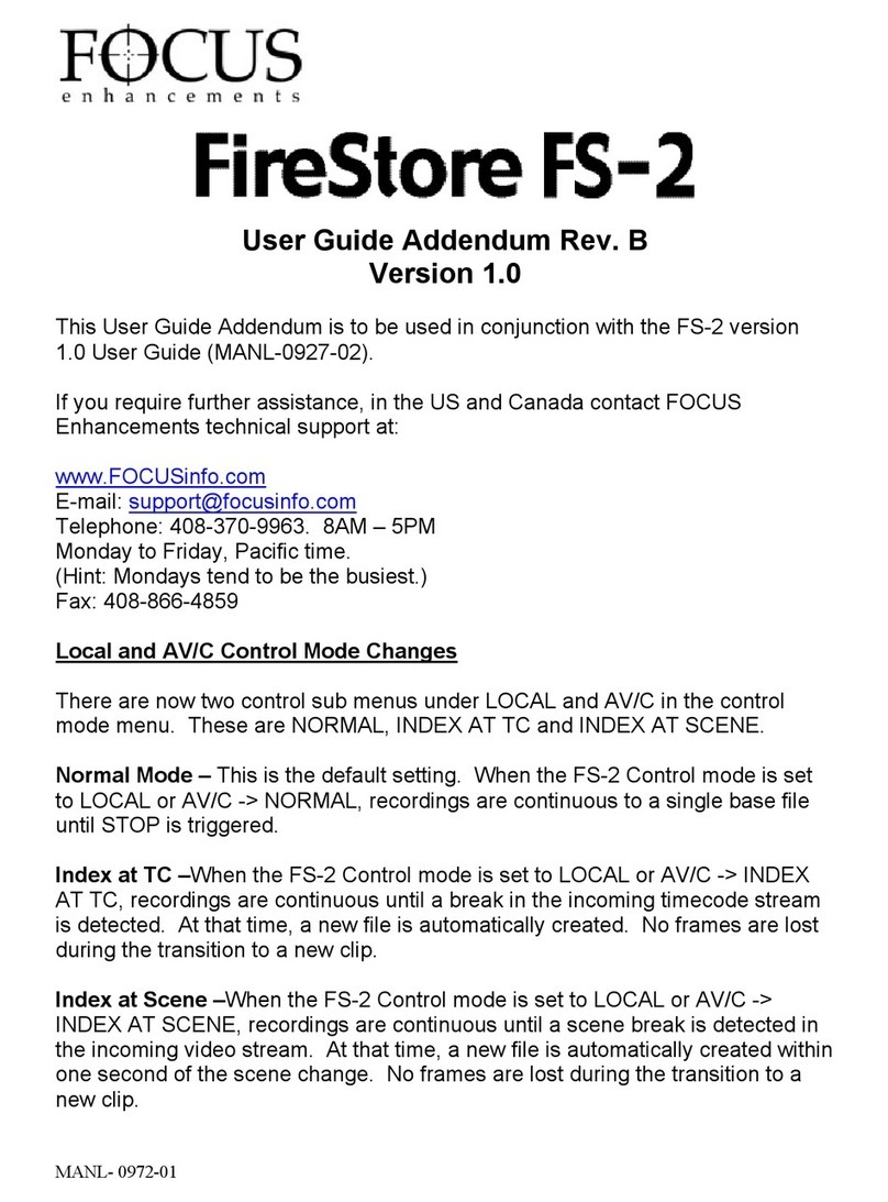 foc.us Firestore FS-2 Installation and operating instructions