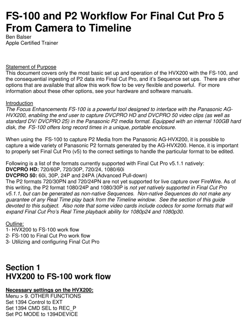 foc.us Firestore FS-100 Software manual