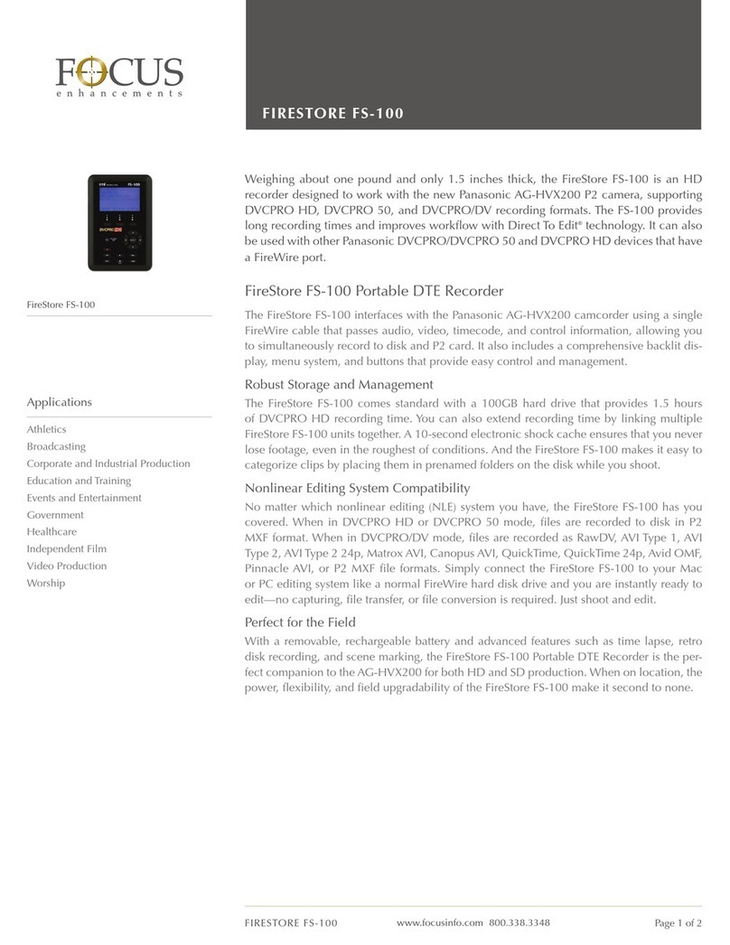 foc.us Firestore FS-100 Specifications