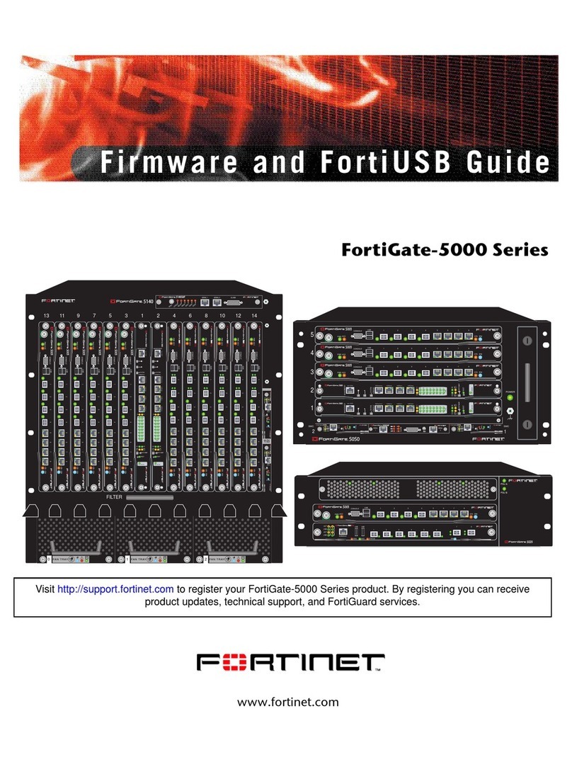 Fortinet FortiGate-5000 Use and care manual