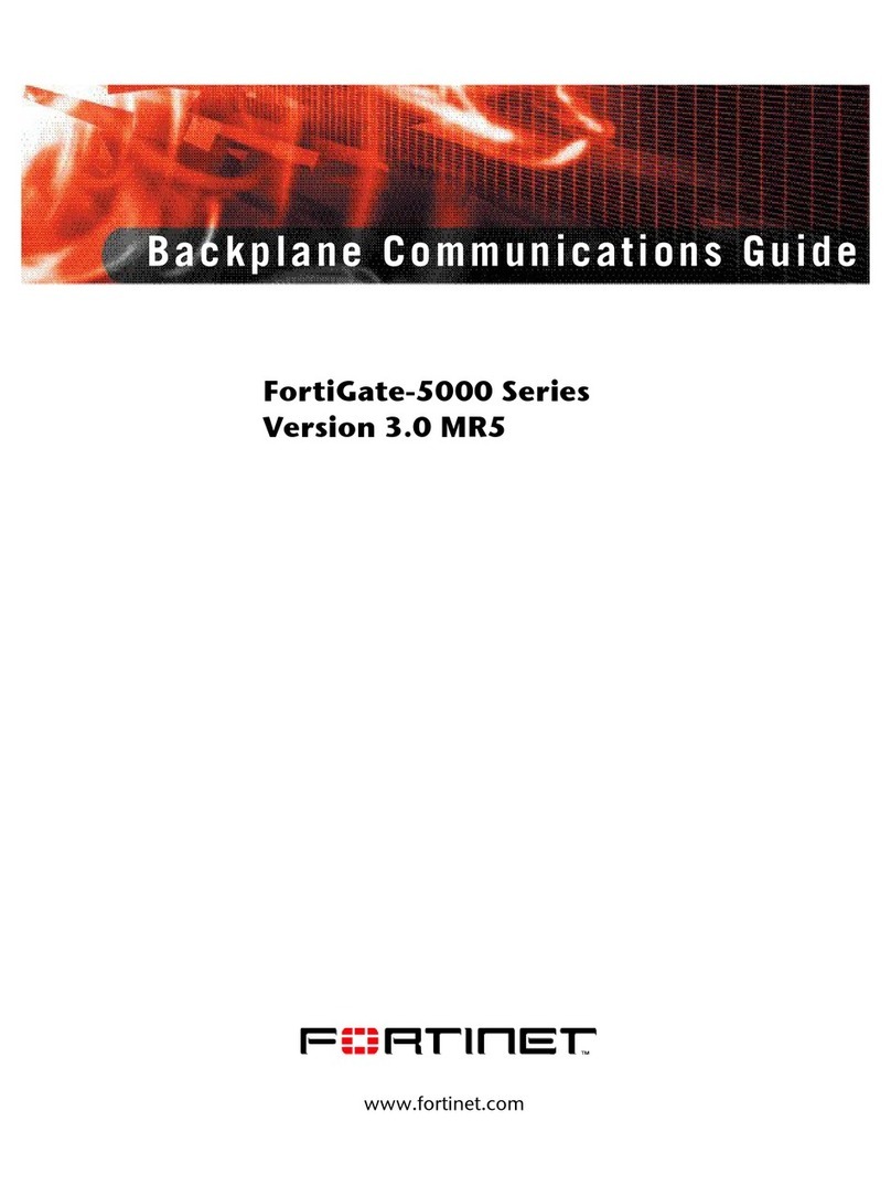 Fortinet FortiGate-5000 Use and care manual