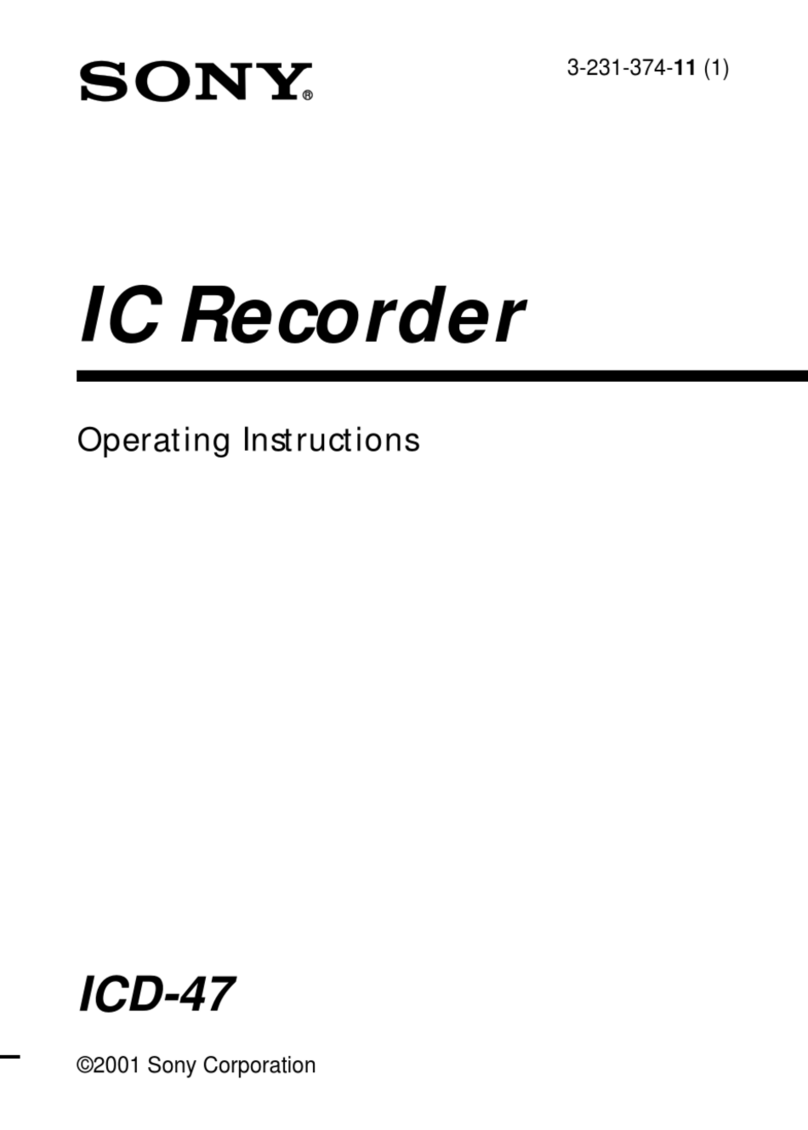 Sony ICD-47 Primary User manual