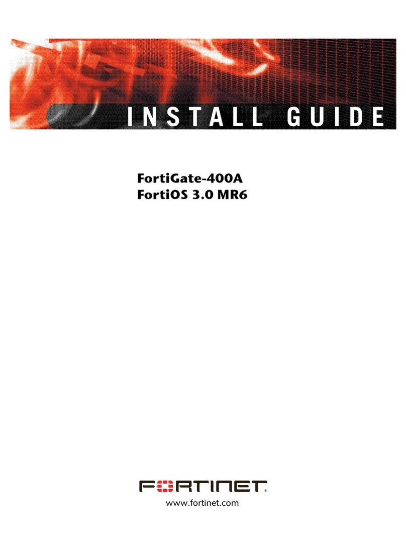 Fortinet FortiGate-400A install guide Fortinet FortiGate-400A install guide