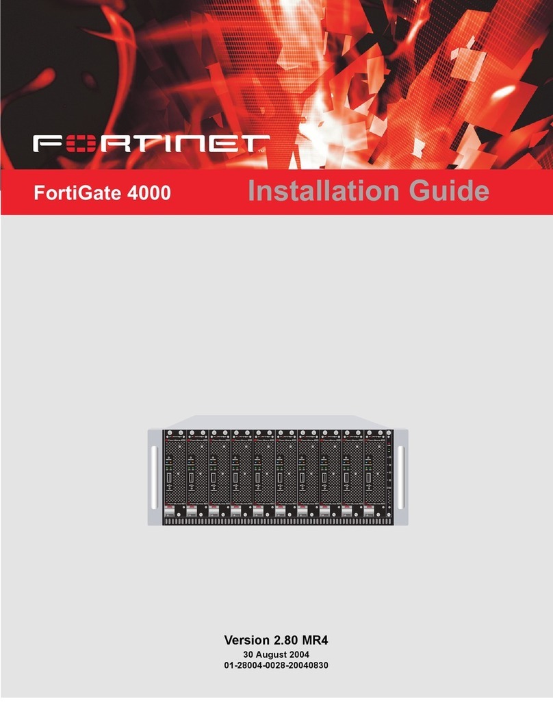 Fortinet FortiGate FortiGate-4000 installation guide