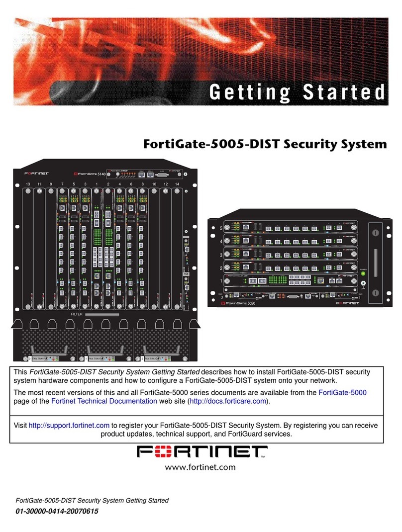 Fortinet FortiGate FortiGate-5005-DIST User manual
