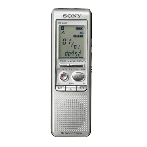 Sony ICD-B500 User manual