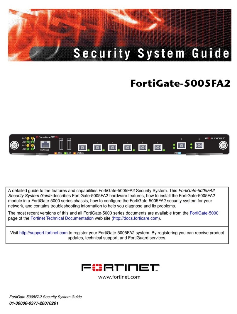 Fortinet FortiGate FortiGate-5005FA2 User guide