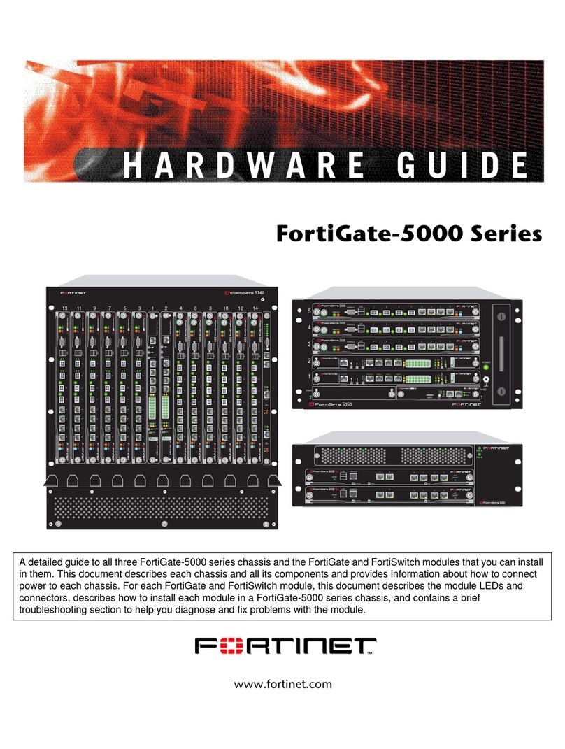 Fortinet FortiGate FortiGate-5001A Hardware guide Fortinet FortiGate FortiGate-5001A Hardware guide