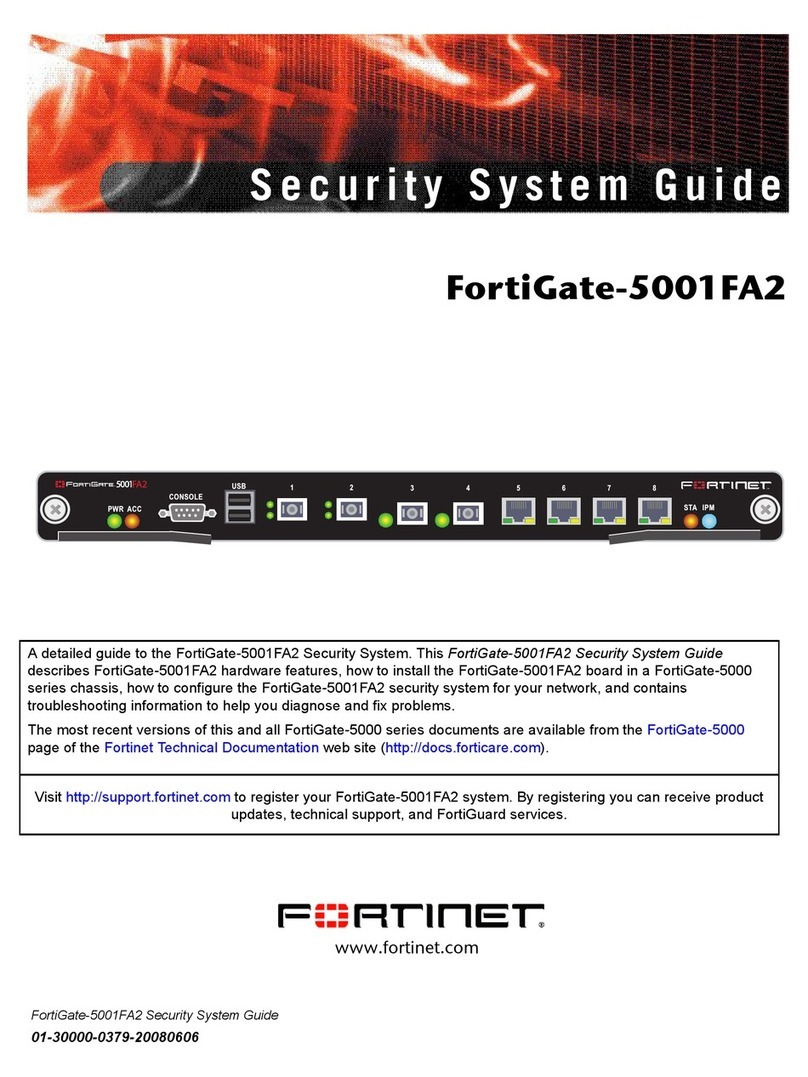 Fortinet FortiGate FortiGate-5001FA2 User guide