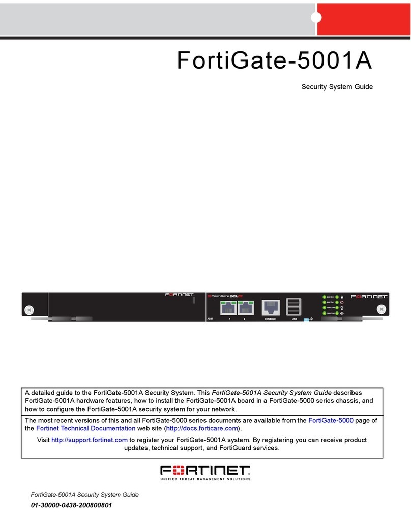 Fortinet FortiGate FortiGate-5001A User guide