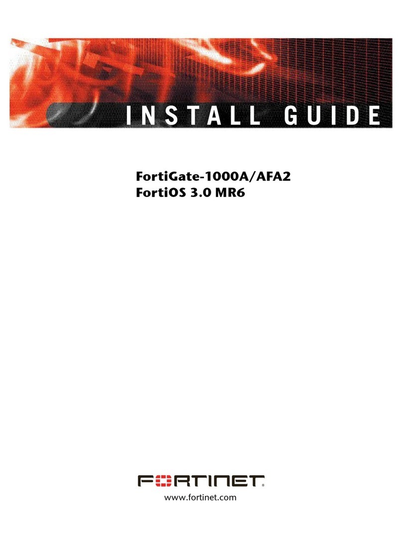 Fortinet FortiGate FortiGate-1000A User manual Fortinet FortiGate FortiGate-1000A User manual