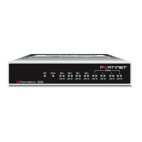 Fortinet FortiGate FortiGate-100A install guide Fortinet FortiGate FortiGate-100A install guide