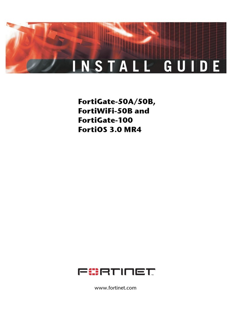 Fortinet FortiGate-100 install guide Fortinet FortiGate-100 install guide
