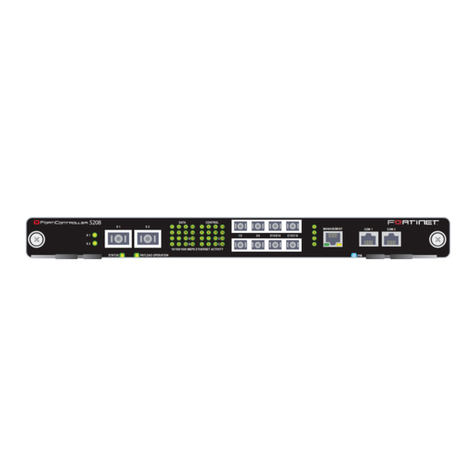 Fortinet FortiController FortiController-5208 Parts list manual