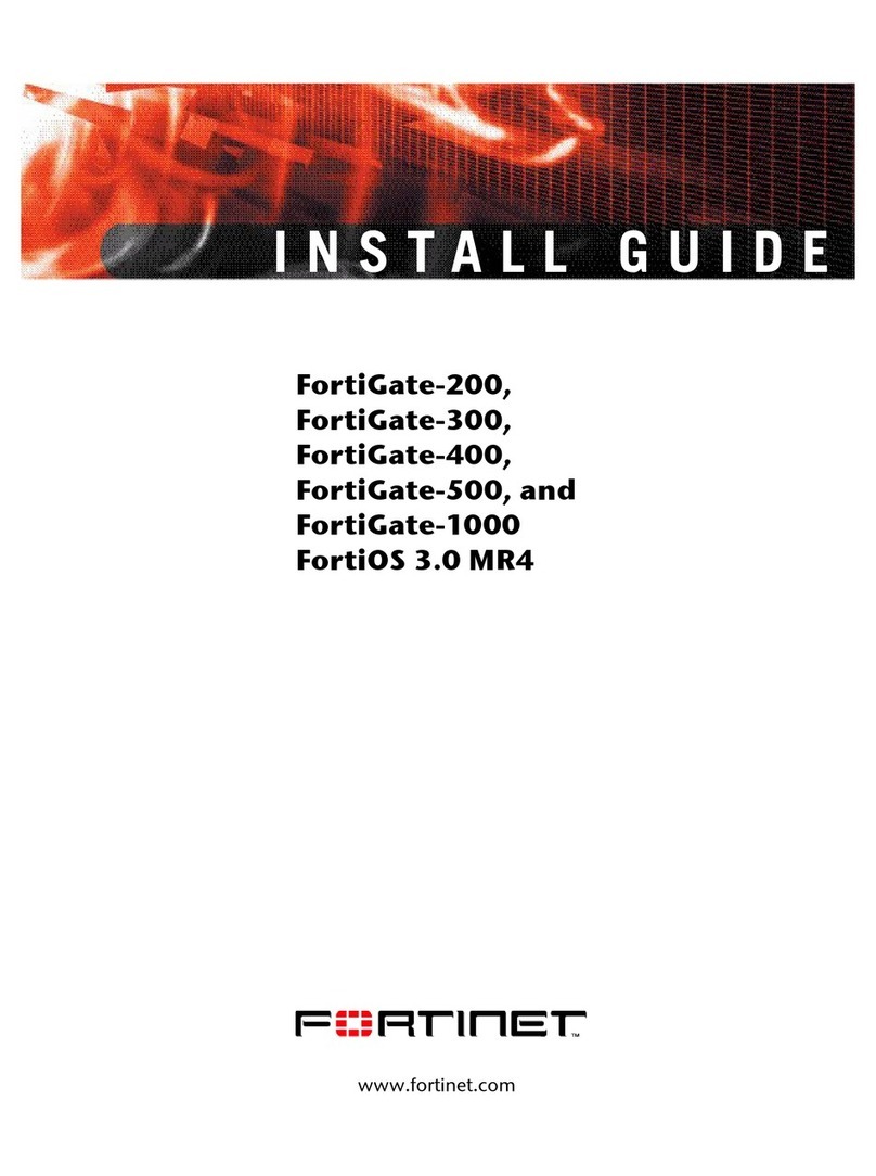 Fortinet FortiGate FortiGate-1000 install guide