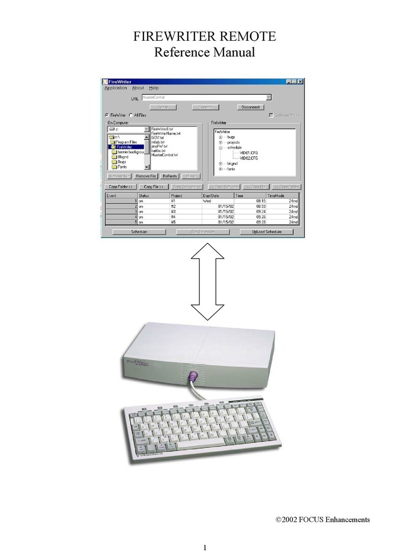 foc.us FIREWRITER REMOTE User manual