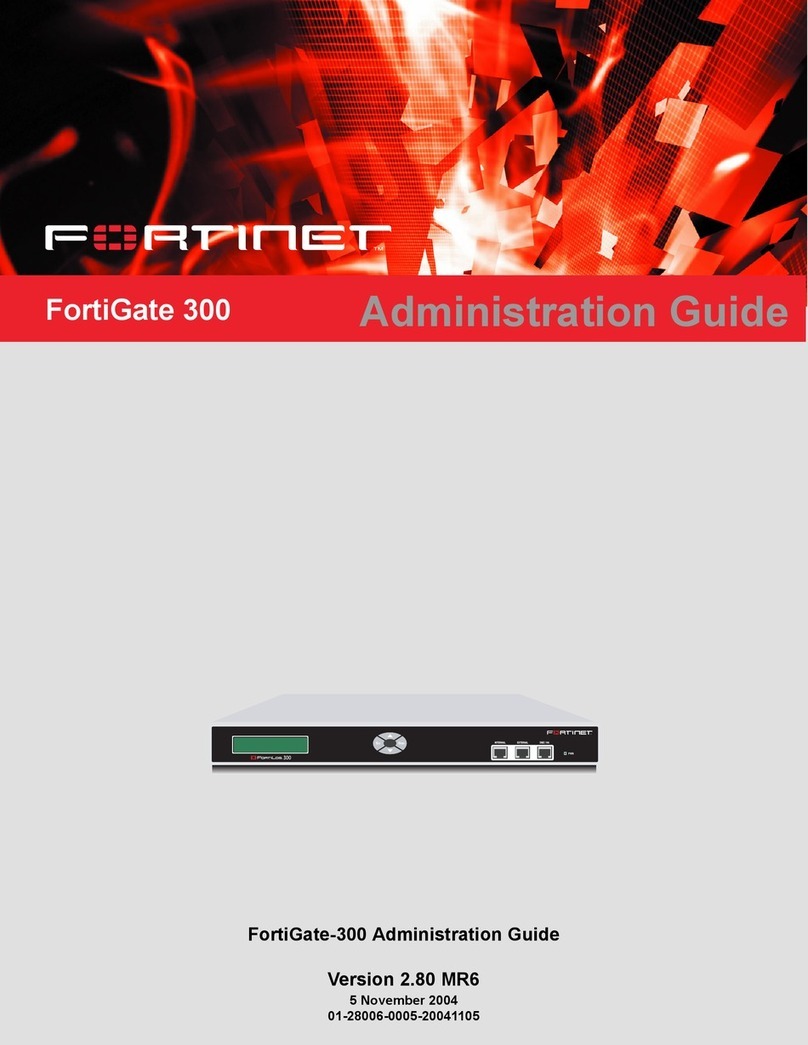Fortinet FortiGate FortiGate-300 Administration guide Fortinet FortiGate FortiGate-300 Administration guide